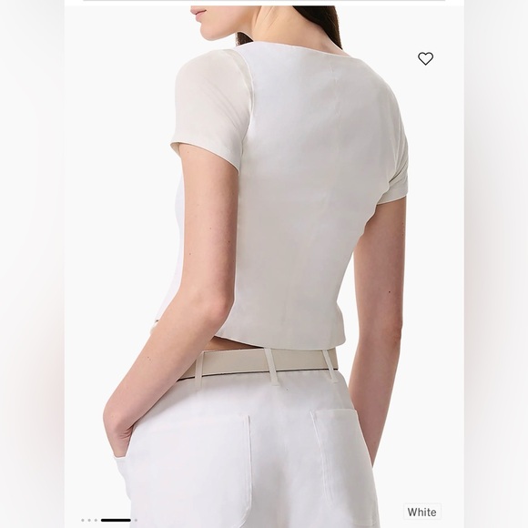 Rag & Bone Mariana Vest White Tailored Button Front Top Size 10 NWT $298 - Picture 6 of 6